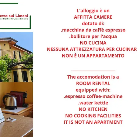 招待所 La Terrazza Sui Limoni - Degli Ospiti - Mare, Escursioni A Piedi O Bike, Falesie Per Arrampicate 3*