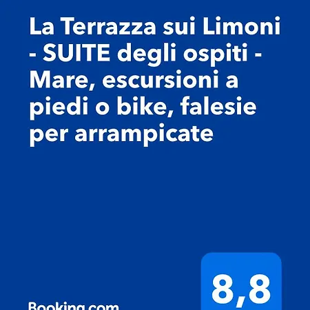 Casa de hóspedes La Terrazza Sui Limoni - Degli Ospiti - Mare, Escursioni A Piedi O Bike, Falesie Per Arrampicate